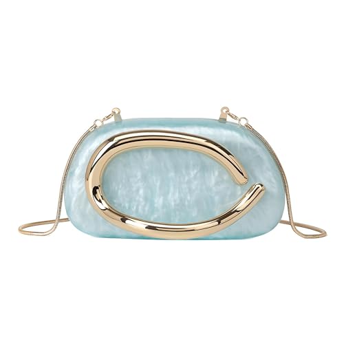 Image of Acrylic Clutch Purse for Women Marbling Evening Wedding Handbags Acrylic Shell Box Purses for Party Prom Cocktail