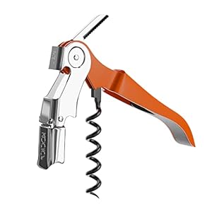 Koala Spain AC Two-Stroke Corkscrew with Articulated Spring, Orange