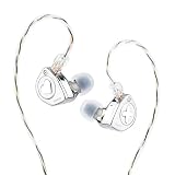 HIFIXAUDIO SIMGOT EW300 - Auricolari in-ear monitor, 1DD+1Planar+1PZT Hybrid Driver IEM, auricolari HiFi cablati con ugelli rimovibili, auricolari da gioco con cavo OFC IEM per audiofili (SIMGOT-EW300