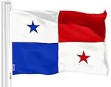 G128 Panama Panaman Flag | 3x5 Ft | LiteWeave Pro Series Printed 150D Polyester | Country Flag, Indoor/Outdoor, Vibrant Colors, Brass Grommets, Thicker and More Durable Than 100D 75D Polyester