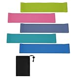 MMABEUTF Übungs-Widerstandsbänder-Set, für Yoga, Pilates, Workout, Dehnen, 5-stufige Latexschläuche mit Tragetasche, Zielarme, Brust, Bauch, Beine