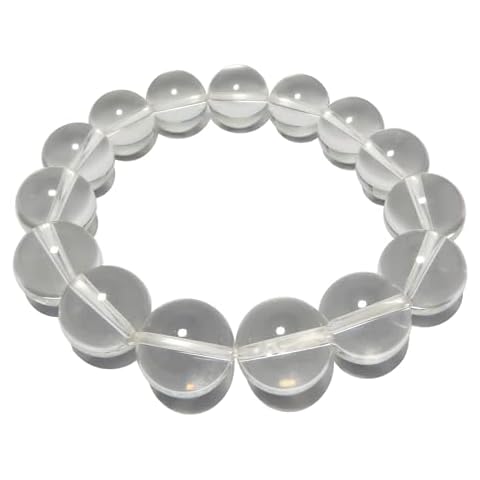 Satin Crystals Clear Quartz Bracelet 15-16mm Cover