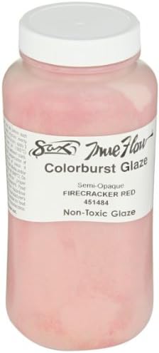 True Flow Colorburst Glaze, Firecracker Red, 1 Pint - 451484