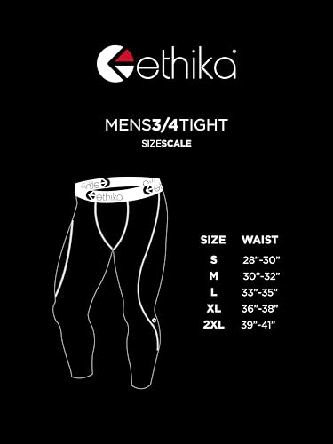 Ethika Collant Subzero 3/4 homme collant de sport neon orange pour le running - 4