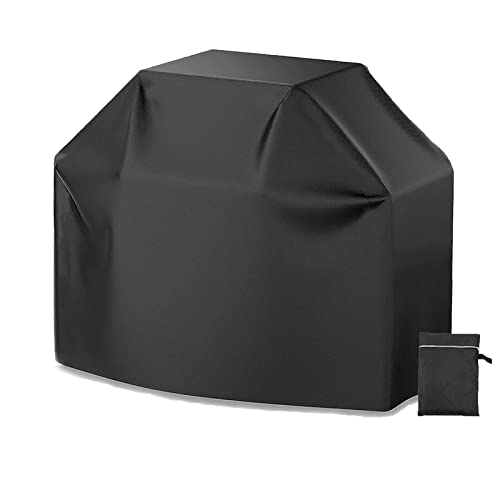 Image of Barbecue Grill Covers, Oxford Cloth Heavy Duty Waterproof BBQ Grill Cover, Outdoor Large Barbecue Cover, Windproof, Rip-Proof, UV and Dust Protection with Storage Bag (190x117x71CM Black XXL)