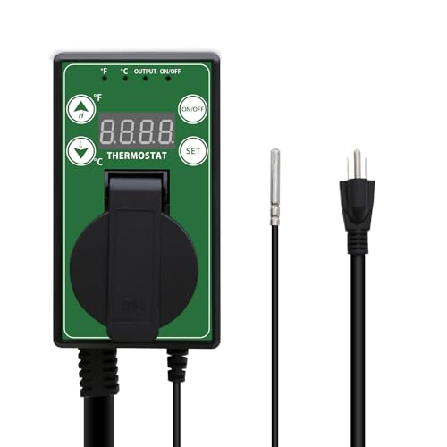 COOS BAY Digital Thermostat Controller -4 to 108°F, Temperature Control