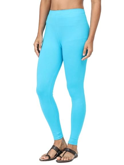 Image of Robinbosky Premium Stretchable Cotton Ankle Legging for Women | Suitable for Formal wear & Casual wear | High-End Elastic Makes The Leggings Squat Proof and Durable for Travel, Yoga, & Workout.