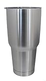 Stainless Steel 30 Oz. Tumbler – Premium Double Wall Vacuum Insulated - Keeps Ice Frozen for DAYS! - Colder Than Competitors even YETI! Because of Food Grade 18/8 Stainless Steel - 30 Oz & Lid