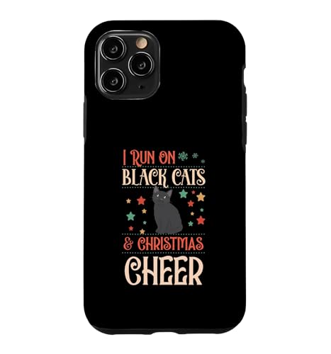 I Run On Black Cats And Christmas Cheer �}�b�`���OX-Mas Squad �X�}�z�P�[�X iPhone 11 Pro �p