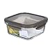 Produktbild LocknLock OVEN GLASS Frischhaltedosen Glas mit Deckel | 750 ml | 155 x 155 x 69 mm | Kühlschrank, Gefriertruhe & Spülmaschine | Borosilikat-Glas bis 400°C ofenfest | Mikrowellengeschirr mit Deckel