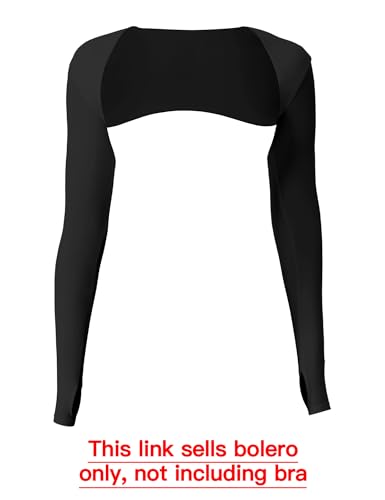 YEOREO Women Crop Top Long Sleeve Bolero Open Front Workout Cropped Shirts Sports Shrug2