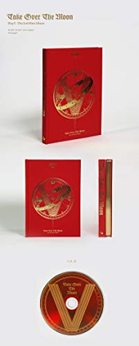 Álbum mini de WayV 'Take Over The Moon' (2.a edición) - CD, libro fotográfico, tarjetas fotográficas, tarjeta circular, póster plegable y set adicional de pegatinas decorativas miniatura 2