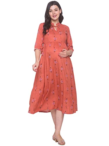 Image of AV2 Women's Rayon Relaxed Fit A Line Maternity Wear