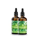 Sanct Bernhard Basilikum Extrakt Haare (2x 100 ml) Kur zur Pflege von dünnem, trockenem & brüchigem Haar | Beugt Haarausfall vor | Mit Koffein & Aloe Vera | Verbessert das Haarwachstum