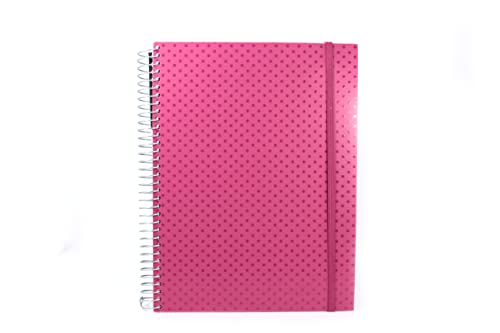 Confetti - Caderno Universitário Circle 10x1 160 Folhas Pautado Capa Rosa