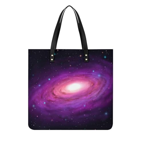 Tote bag ciel étoilé rose idéal pour vos voyages | Grand sac à main shopper