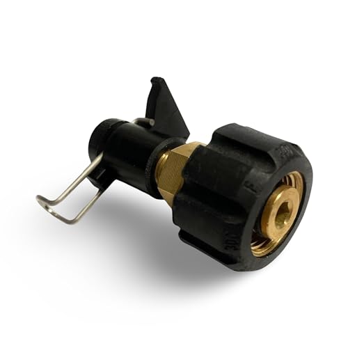 M&M Smartek Adaptador de alta presión para manguera conector/convertidor para limpiadores de alta presión compatible con: Kärcher, Stihl G1/4' o M22 IG (opción A para Kärcher & M22 IG)