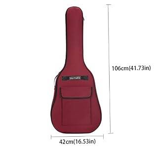 Muzrunq Sac de Guitare Gig Acoustique Sac à Dos Soft Softpool Color Couvercle Couvercle Couvercle 40/41 Pouce Noir - Les Beatles, Paul McCartney, John Lennon, RIngo Starr, George Harrison Muzrunq Sac de Guitare Gig Acoustique Sac à Dos Soft Softpool Color Couvercle Couvercle Couvercle 40/41 Pouce Noir – Image 4