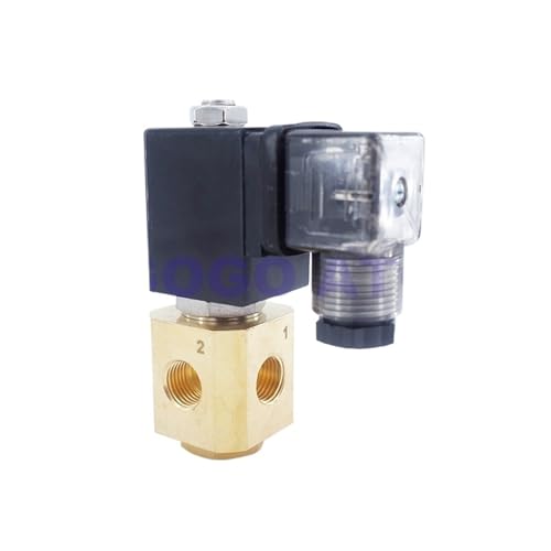 Válvula solenoide de gas 3/2 normalmente abierta latón NBR 4