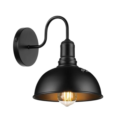 Applique murale d'extérieur style américain luminaire étanche noir pour balcon