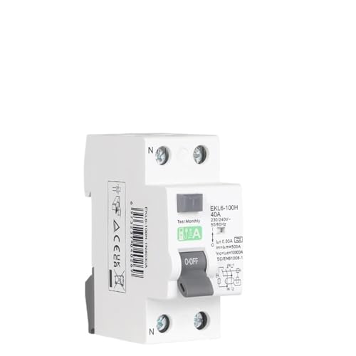 Disjoncteur électromécanique EKL6-100H 2 pôles 25A pour tableau électrique