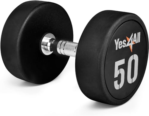 Haltère en uréthane de 22,7 kg avec une finition haut de gamme pour votre home gym