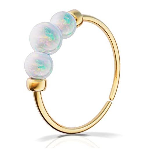 Opal Hoop Earring Piercing - 14k Gold Filled Cartilage Earrings ring,Opal  piercing Hoop cartilage Jewelry
