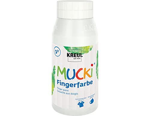 KREUL Mucki 23201 Peinture Ă doigts, 750 ml - Version Allemande, White