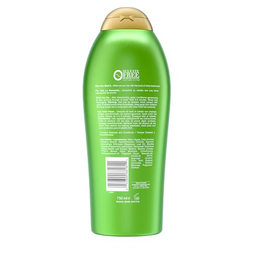 Ogx Extra Strength Refreshing Scalp + Rosemary Mint Conditioner, Nourishing Conditioner Infused With Rosemary Mint For Shiny, Healthy-Looking Hair thumb #4