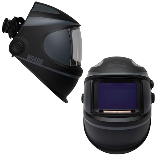 Eastwood TIG 220 AMP AC/DC TIG Welder and Stick Welding Weld Steel Aluminum | Wide View Auto-Darkening Helmet