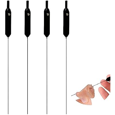 Hearing Aid Cleaning Kit Tools, 4 PCS Hearing Aid Cleaning Brush with Wax Loop, Hearing-aid Accessories Supplies, Hearing-aid Vent Cleaner for Headphones Amplifier