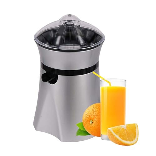 Exprimidor eléctrico de cítricos con potente motor y dos conos para extracción de limón, lima y pomelo