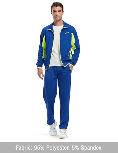 Image of TBMPOY Men's Tracksuit Athletic Sports Casual Full Zip Sweatsuit