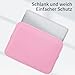 RAINYEAR 15,6 Zoll Laptop Tasche Hülle Laptophülle Laptoptasche Case Sleeve Schutzhülle mit Zubehör Tasche Kompatibel für 15,6 Notebook Computer Ultrabook Chromebook(Rosa)