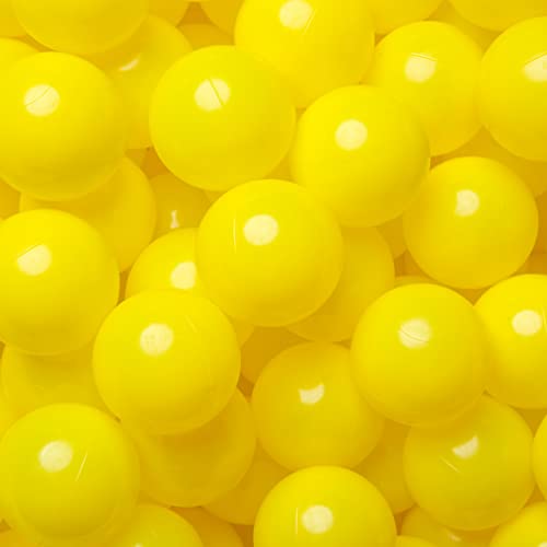 Realhaha Larger Plastic Balls for Ball Pit, Play Pin Balls for Toddlers Kid Ball Pits & Accessories for Bounce House,2.76 inches,50 pcs Yellow