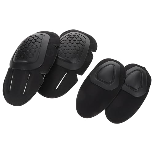 OUNONA Combat Sports Safety Kit 4pcs Knee Elbow Pads Protective Gear for Hunting Army Skating Outdoor Activities