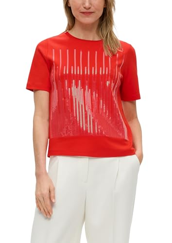 T-Shirt à Paillettes Femme s.Oliver Anti-Frottement Confort
