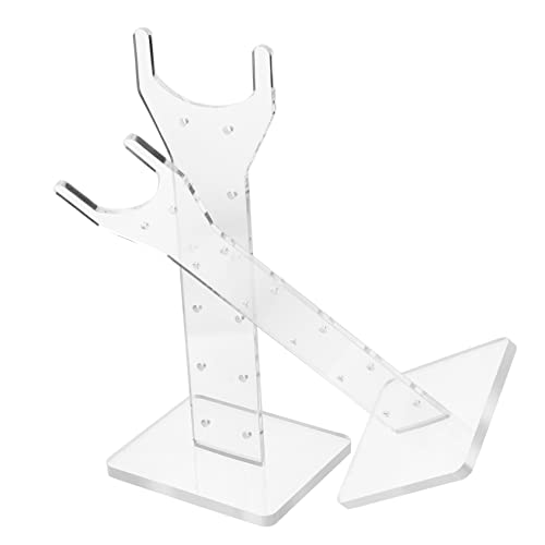 Support de lampe en acrylique transparent avec serrage solide pour plante d'intérieur