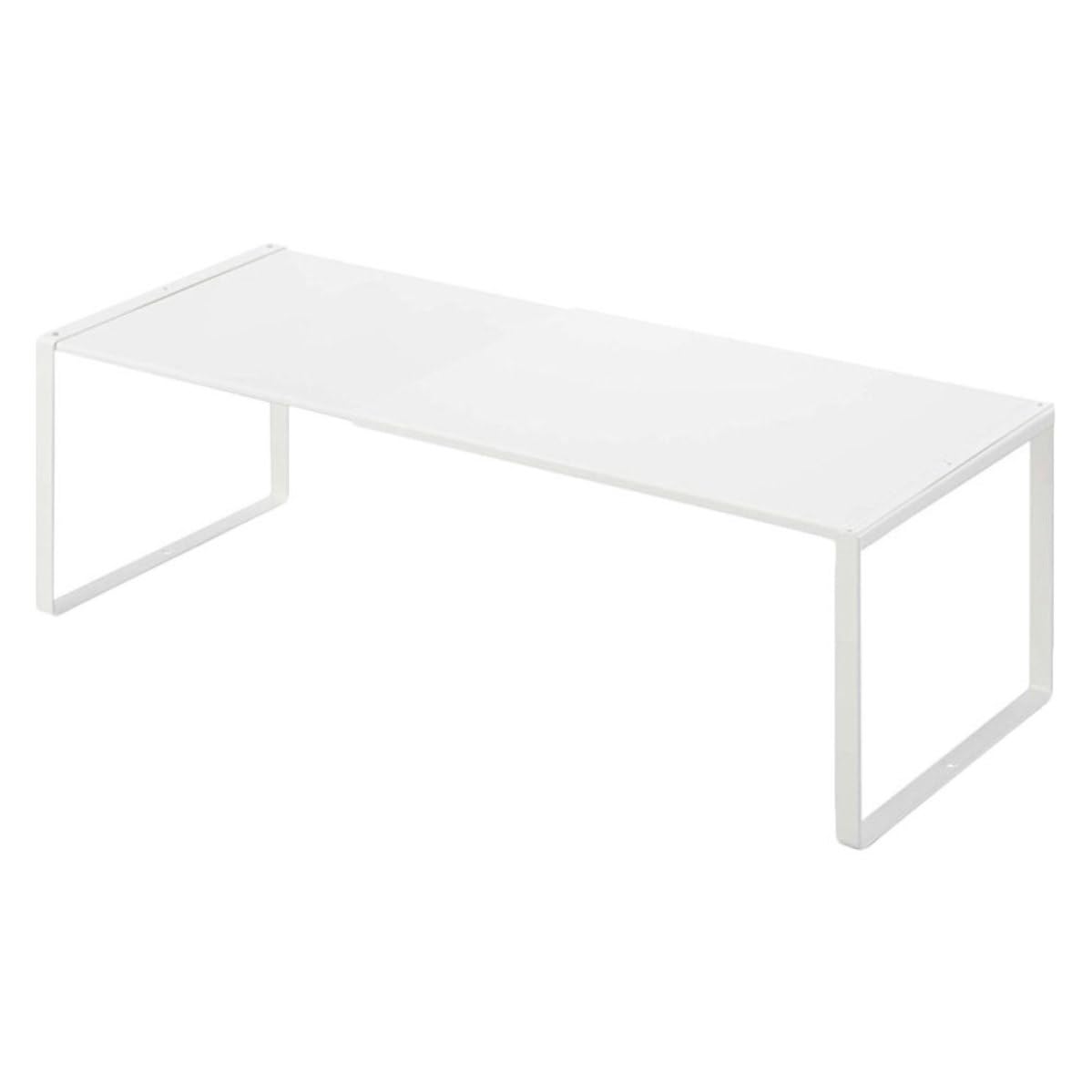 Estante de zapatos ajustable Abaodam de hierro blanco para pasillo