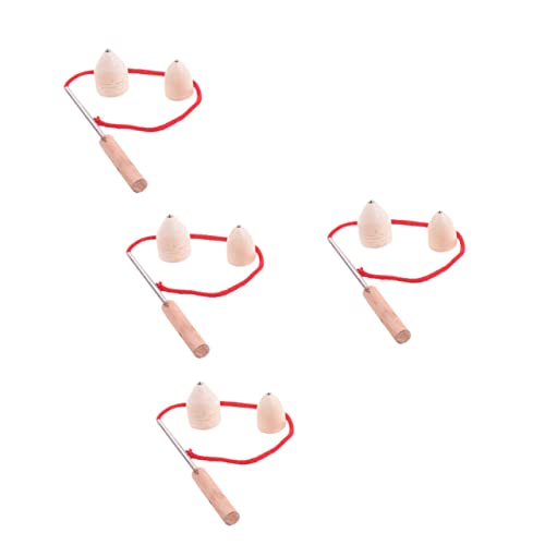 Toddmomy 4 Sets Peg Tops for Creative Rotative Tops for Hand Eye Coordination Educational Fun Cognitive Development Random Colors Traditional Play Random Color