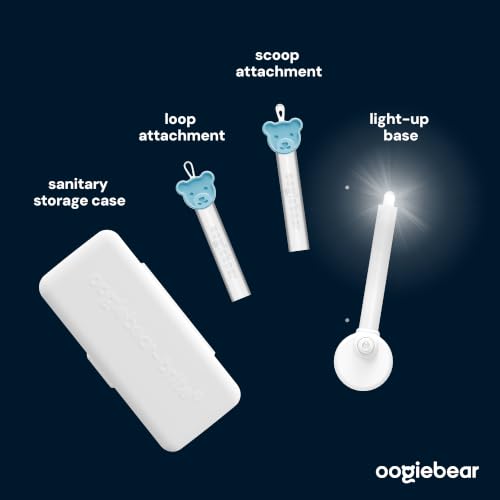 Image of oogiebear Brite - Baby Nose Cleaner and Ear Wax Removal Tool. Baby Gadget with Nighttime LED Light. Safe Snot Booger Picker for Newborns, Infants & Toddlers