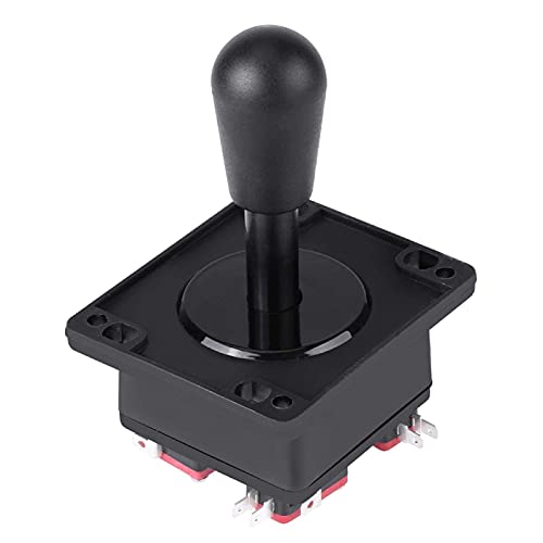 Hztyyier Joystick de Style Américain, Poignée Elliptique Noire, Commutable 8 Façons, pour Machines de Jeux d'Arcade