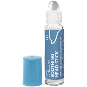 TheraICE Rx Soothing Head Stick 10 ml (.33-Oz) Essential Oil Roll on Aromatherapy: Peppermint, Spearmint, Lavender, Chamomile, Rosemary, Eucalyptus. Metal Roller. USA Made