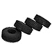 CUTULAMO Reemplazo de neumáticos RC, neumáticos RC 120 mm / 4,7 Pulgadas Líneas de neumáticos Transparentes Alto Rendimiento Negro Durable para SCX10 / TRX4 1/10 RC Car
