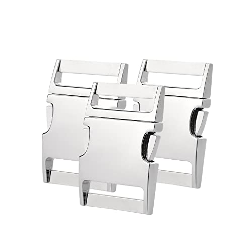 CooBigo Metal Side Release Buckle Pets Collar Harness Paracord Bracelet Webbing Backpack Strap Leather DIY Craft Parts