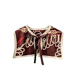 Cuello Falso Desmontable 1 Pieza Cuello Falso Con Cordones Chal Para Mujer Decoración Vintage Con Camisa Pañuelo De Seda Exterior H