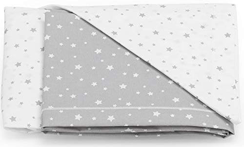 Italbaby 020.1007-004 Completo Lettino da 3 Pezzi Stelline Grigio