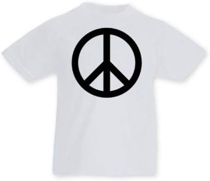 Maglietta per bambini con simbolo della pace : Amazon.it: Abbigliamento