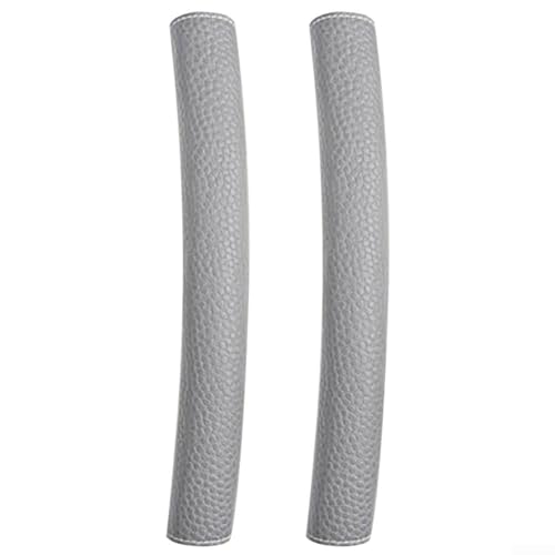 babominimer Lot de 2 housses de poignée de porte de réfrigérateur en cuir synthétique pour réfrigérateur, four et lave-vaisselle, anti-collision et anti-saleté, lavables (S-gris foncé)