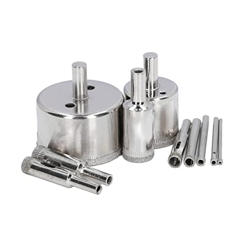 Set 10 piezas brocas diamante para vidrio y cerámica miniatura 6